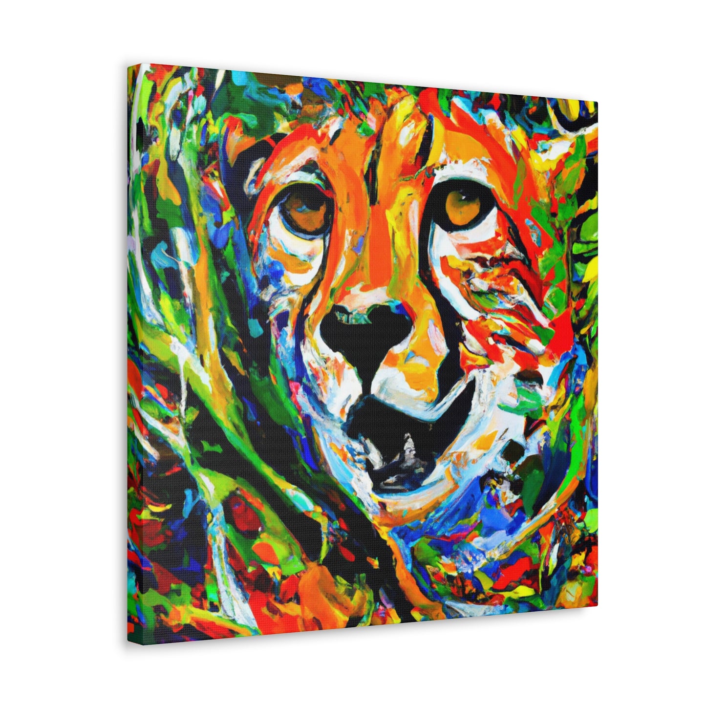 "Cheetah in Impressionism" - Canvas