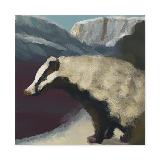 "Badger in Expressionism". - Canvas