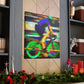 Bicycling Through Nature - Canvas