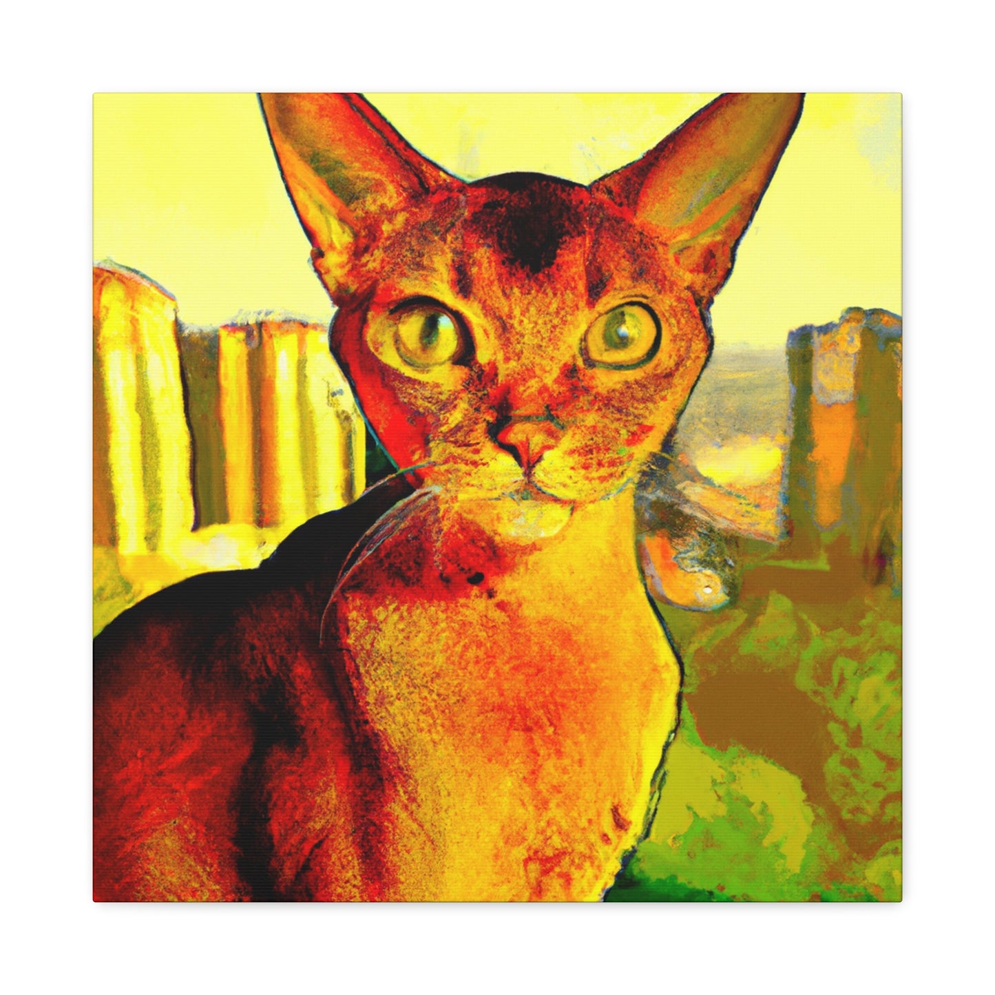 "Abyssinian Pop Adventure" - Canvas