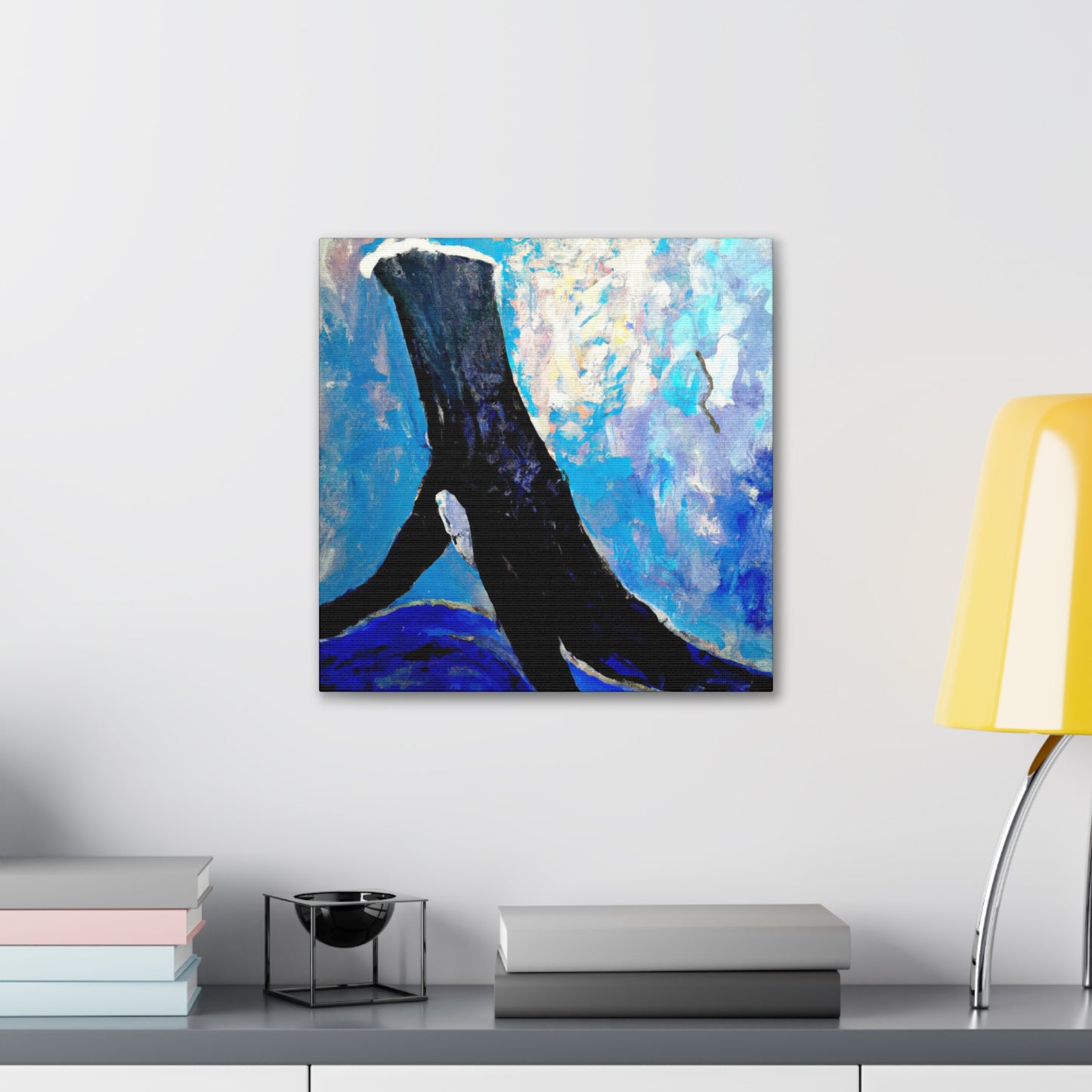 Whale in Turbulence - Canvas