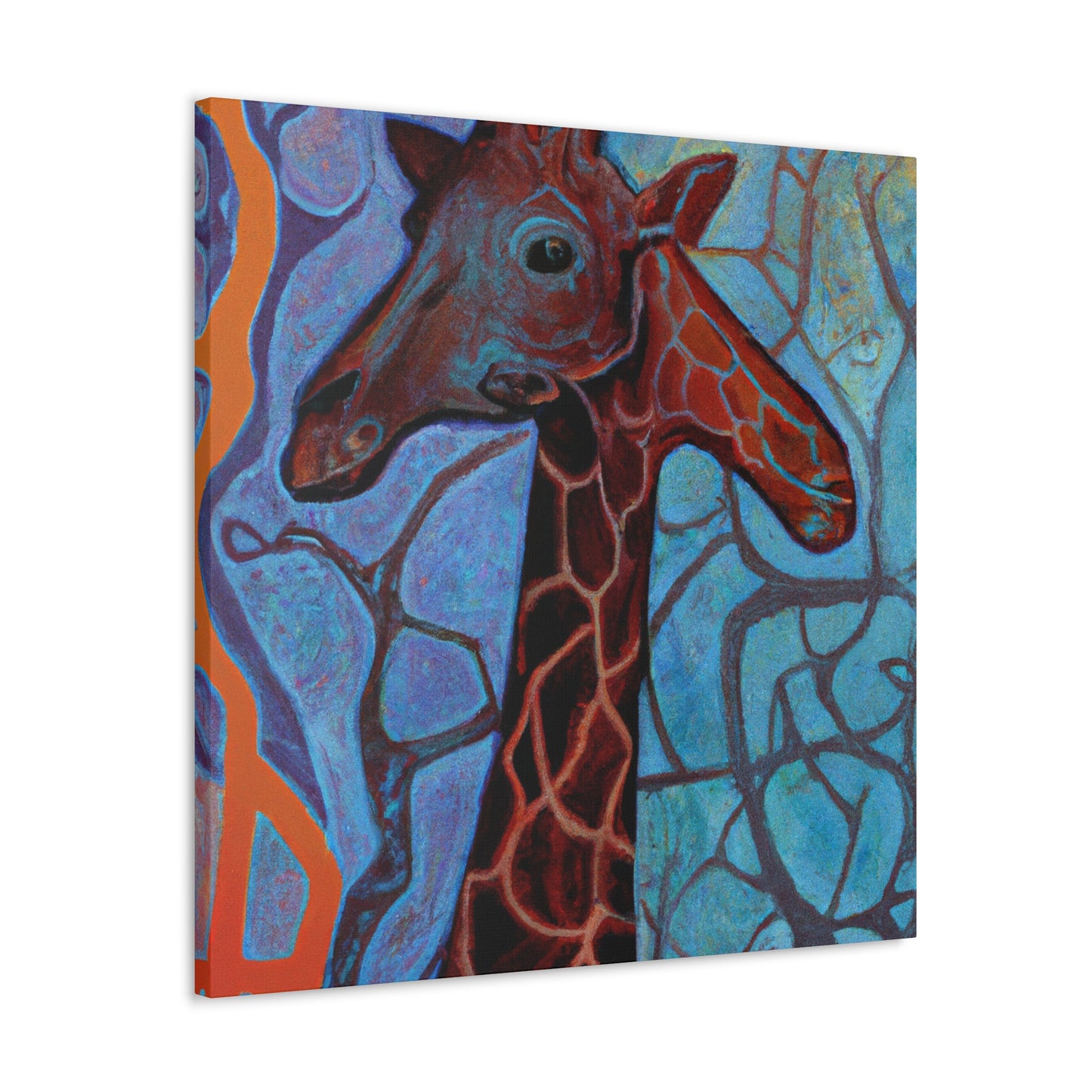 "Giraffes in Art Deco". - Canvas