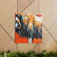 Musk Ox Epic Struggle - Canvas