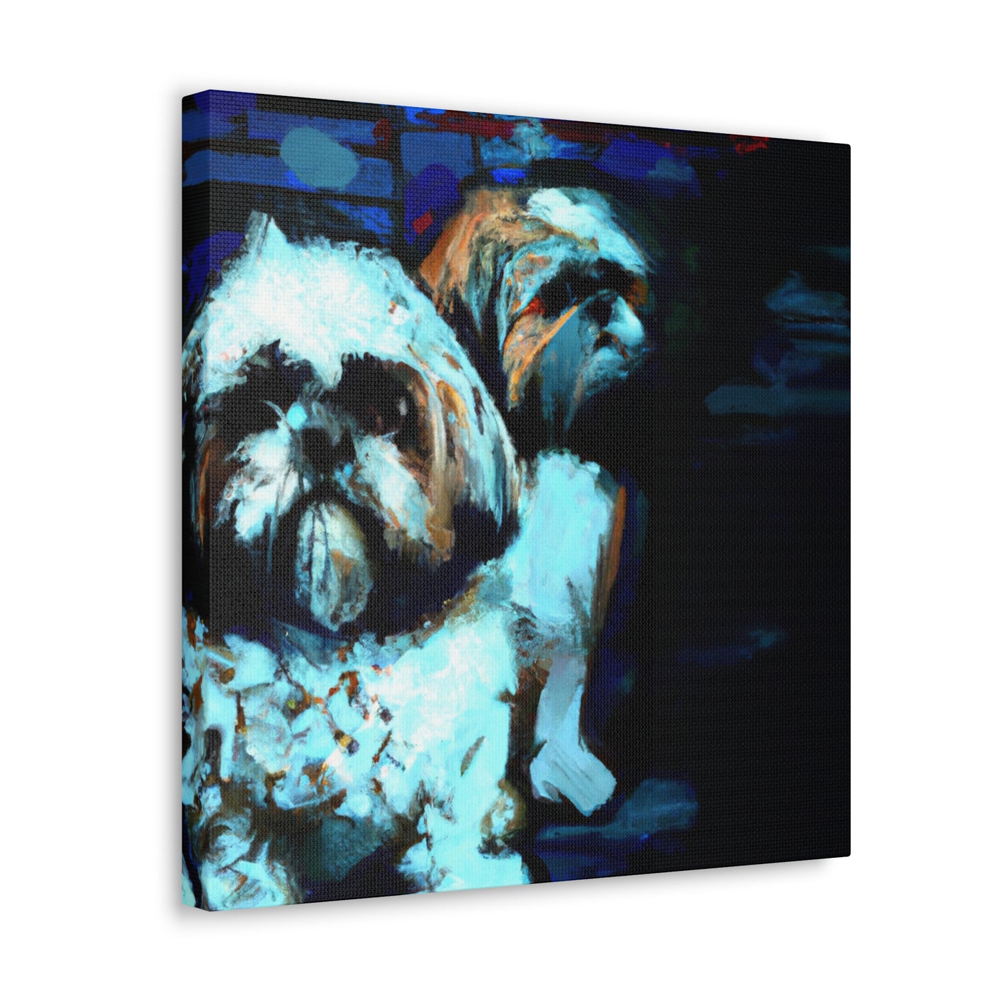 "Shih Tzu's Delightful Dance" - Canvas