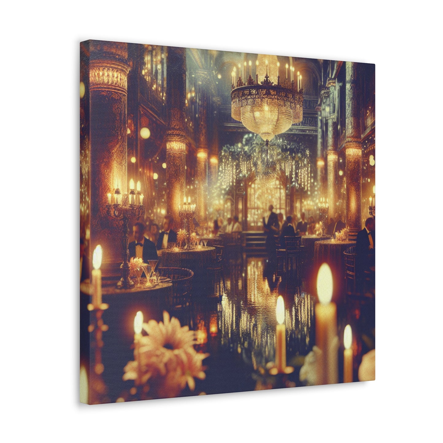 Whispered Revelry: Baroque Enclaves - Canvas