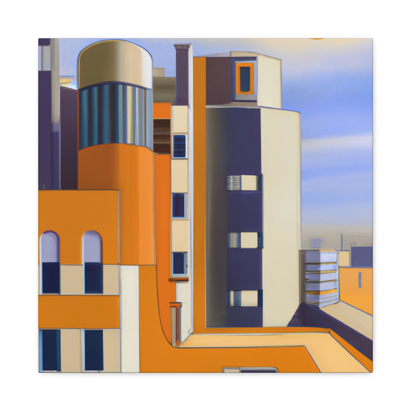 "Bauhaus Deco Vision" - Canvas