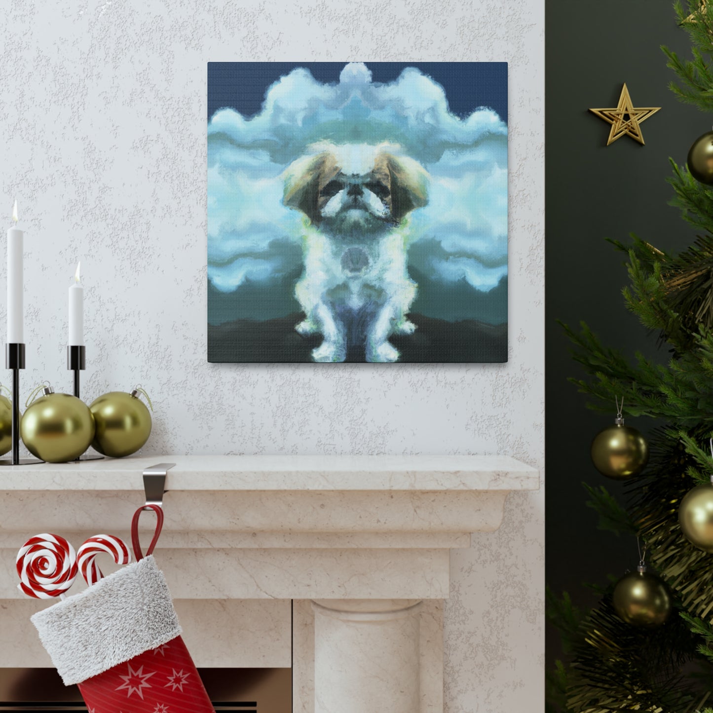 "Pekingese in Wonderland" - Canvas