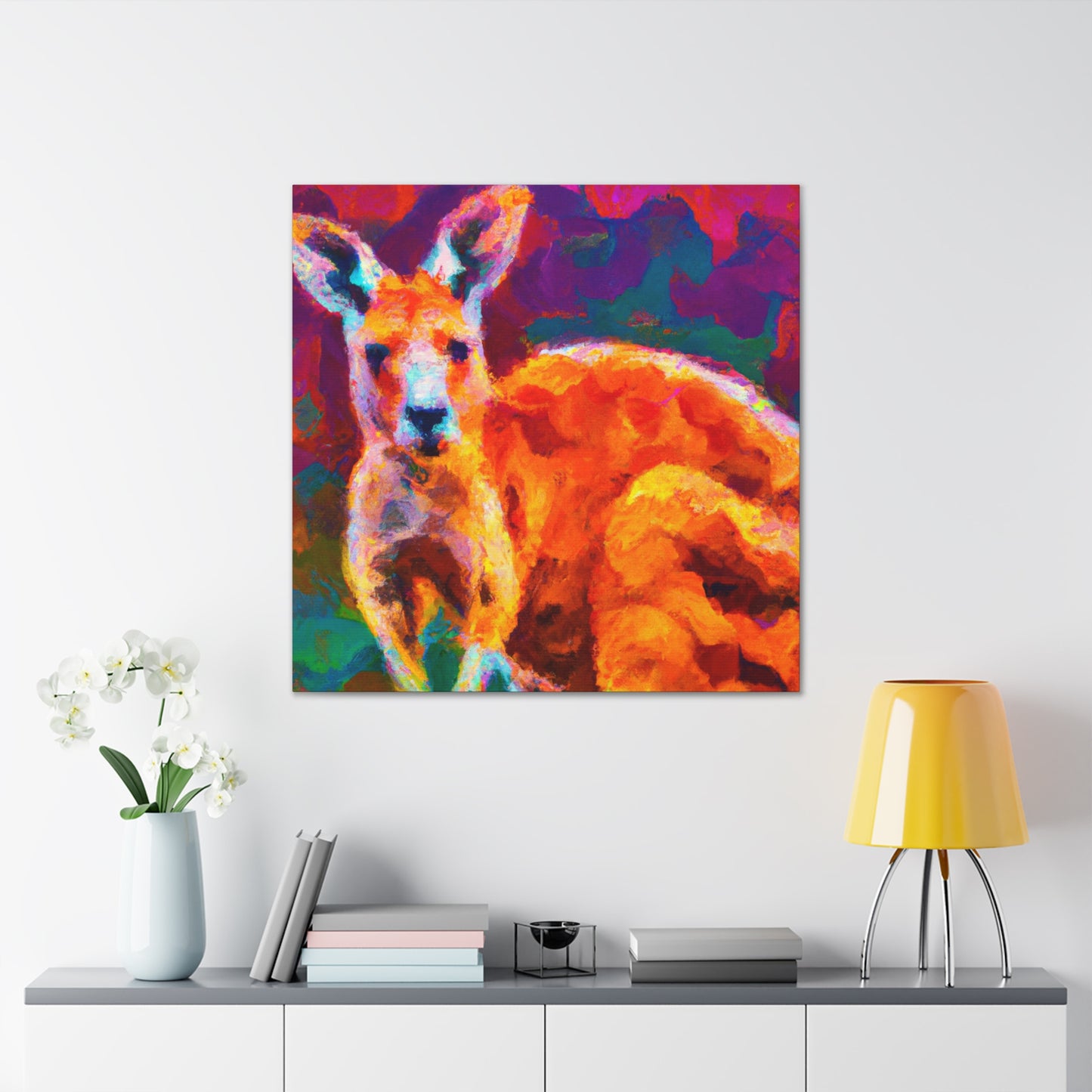 Kangaroo in Impressionism - Canvas