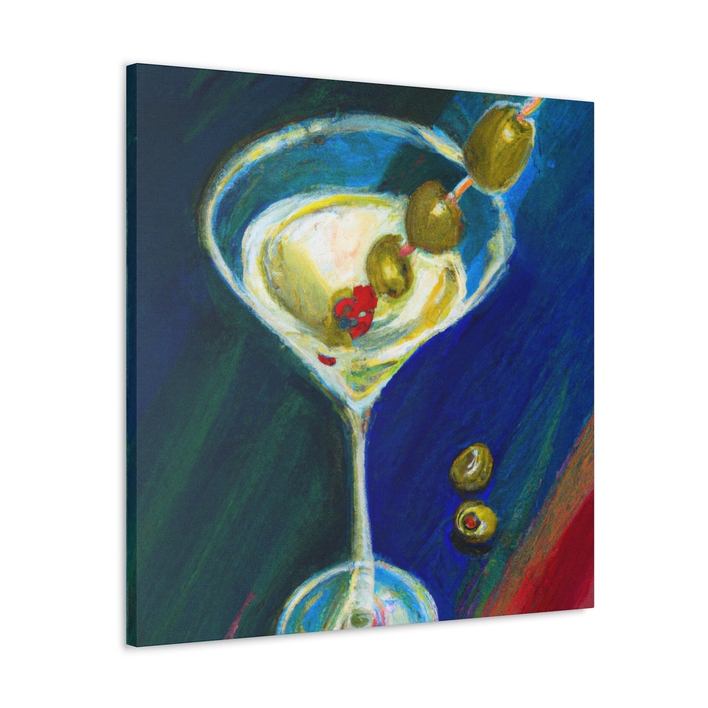 Martini at Midnight Gaze - Canvas