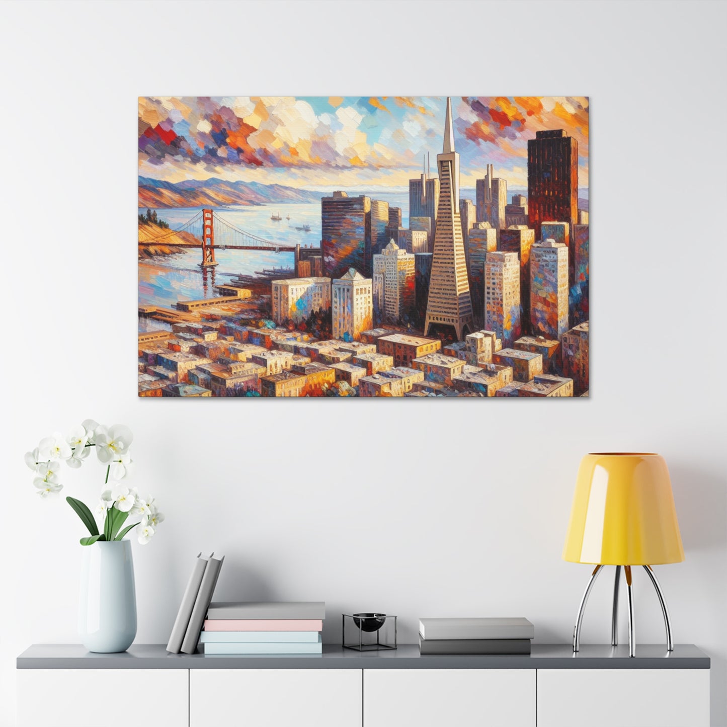 "Vibrant San Francisco Harmony" - Canvas