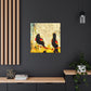 Red-Winged Songbird Reflection - Canvas