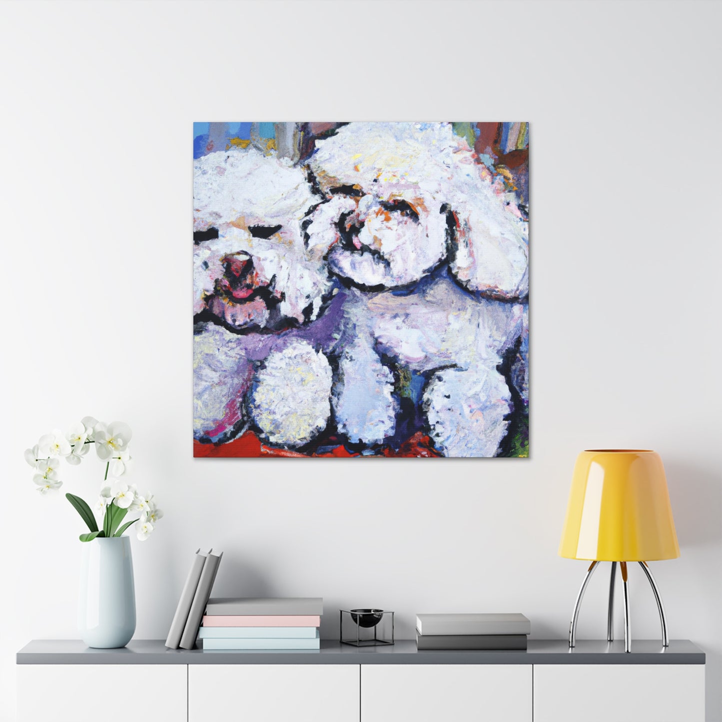 Bichon Frise Impressionism - Canvas