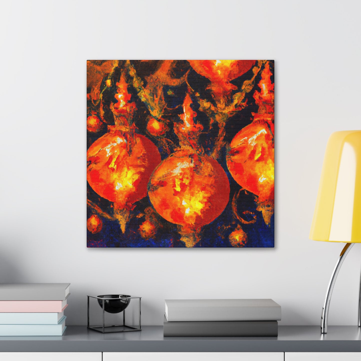 Christmas Lights Glowing - Canvas