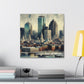 "Vibrant Boston Reverie" - Canvas