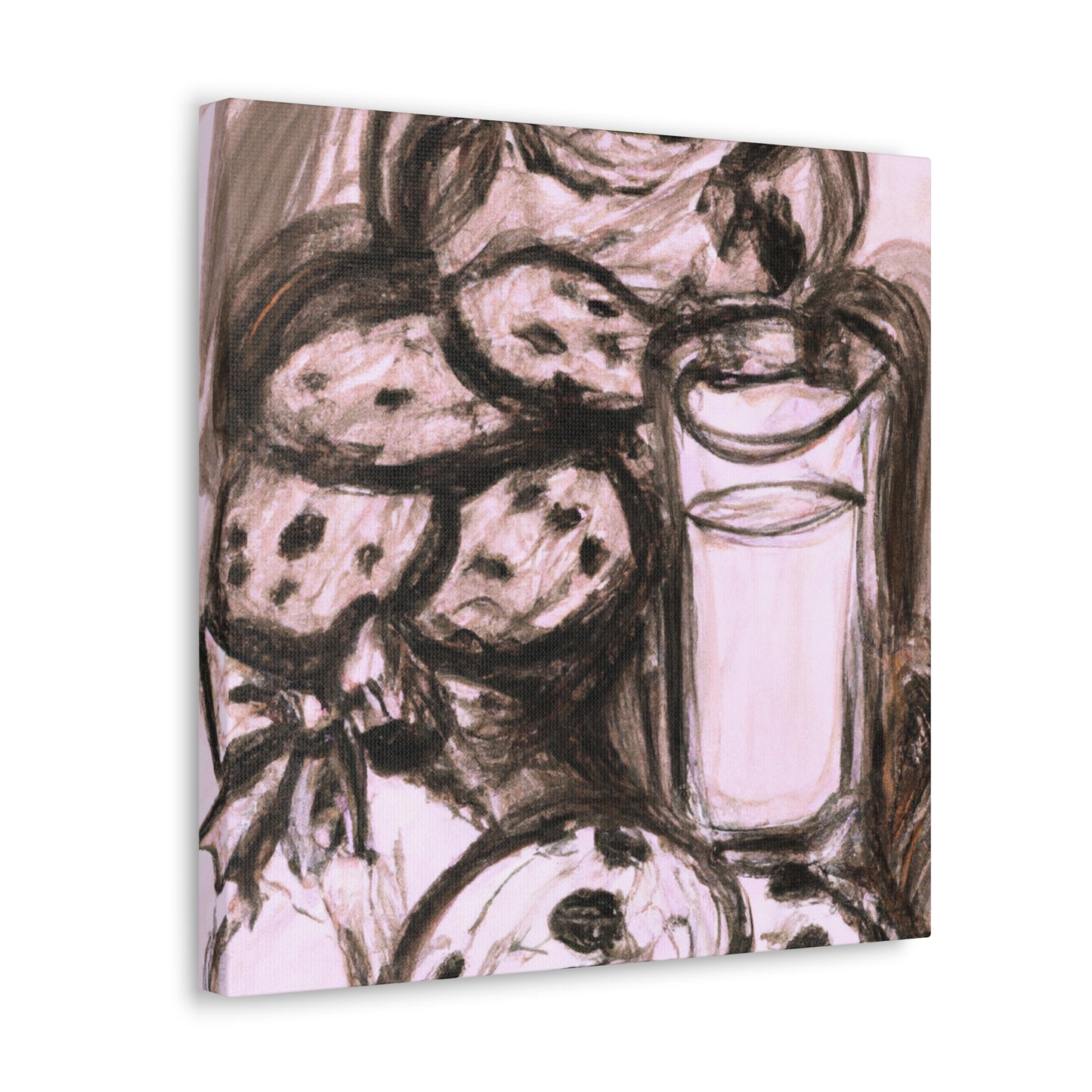 "Milk and Cookie Delights" - Canvas