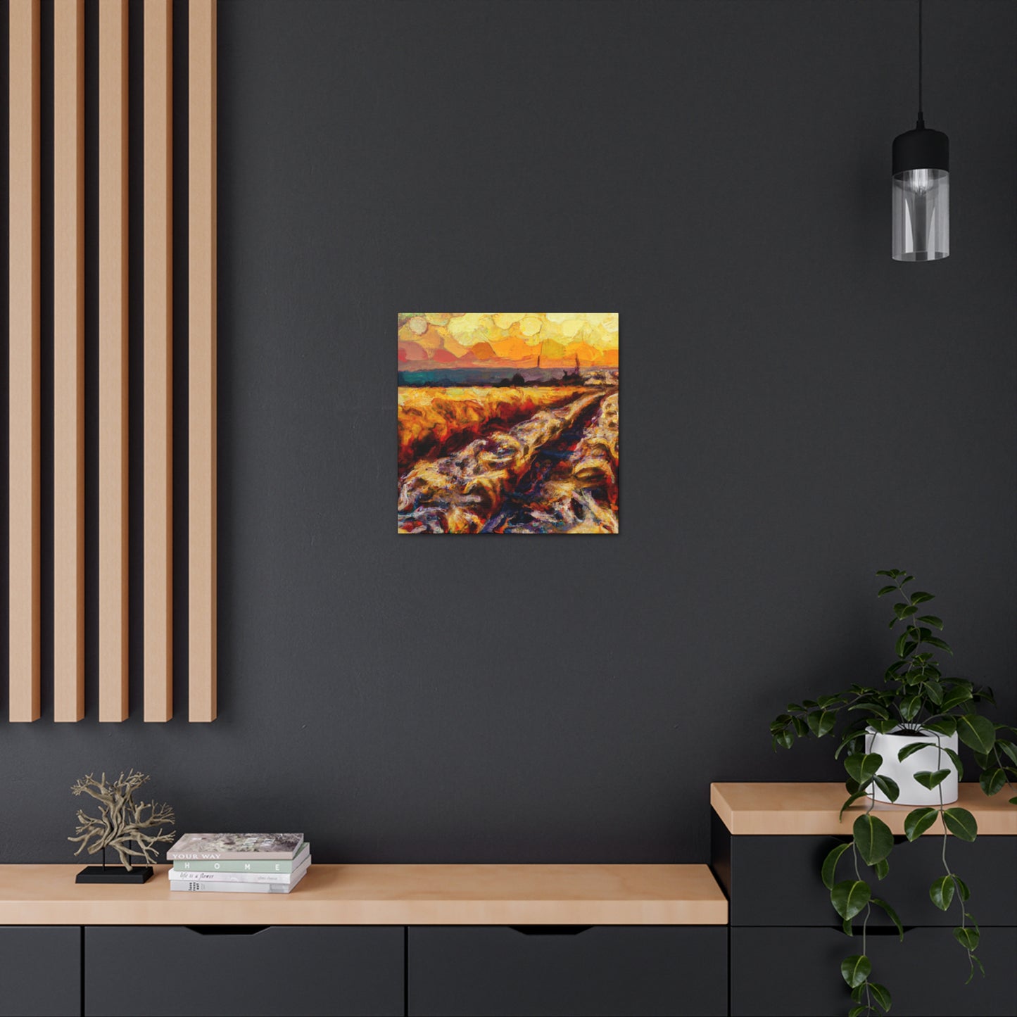 "Wheat Field Dreamscape" - Canvas