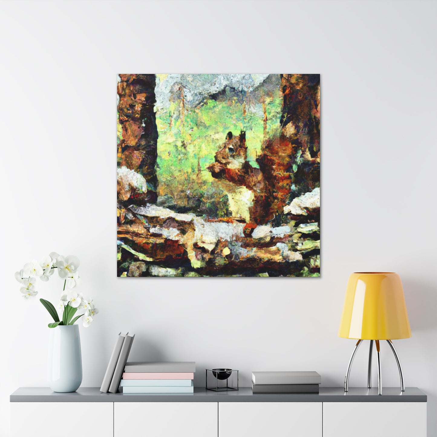 Squirrels in Post-Impressionism - Canvas