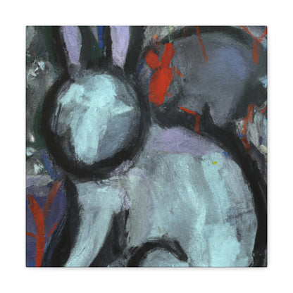 Rabbit in Bold Colors - Canvas