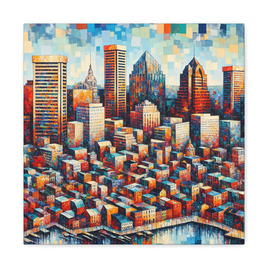 "City in Color" - Canvas