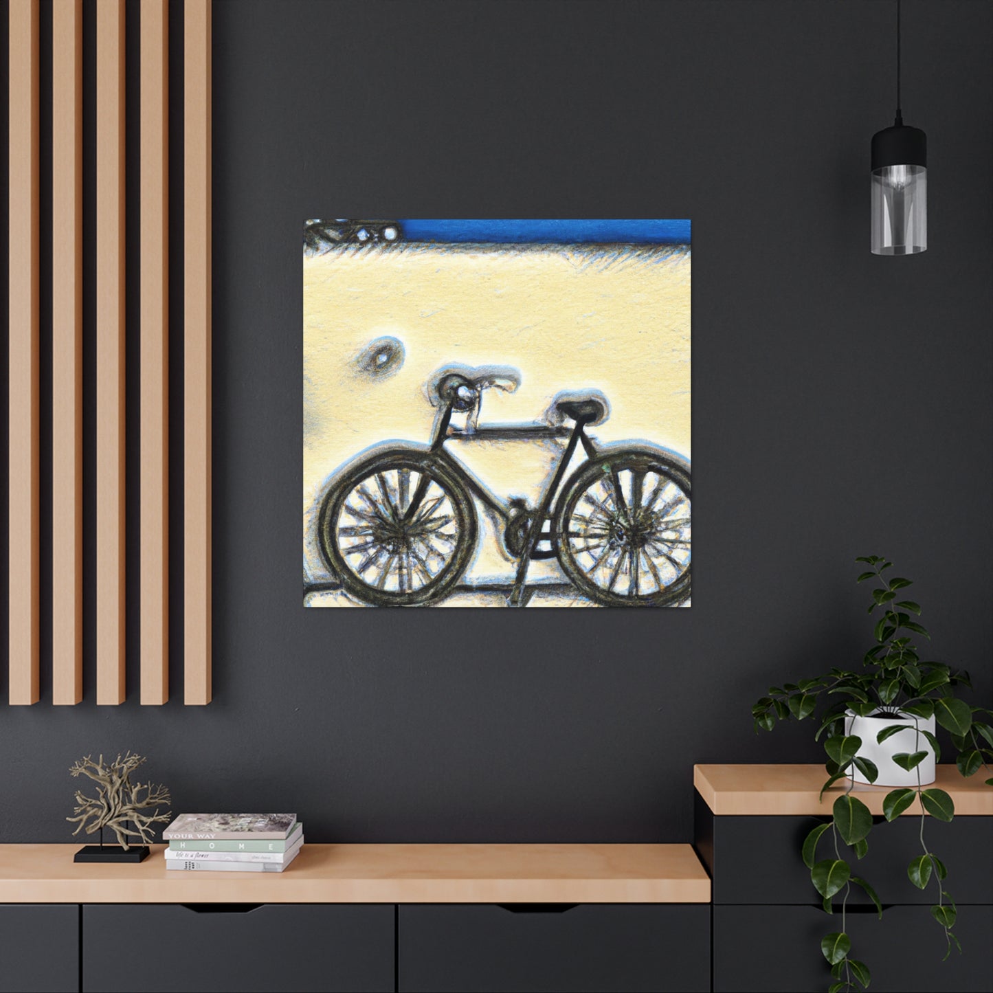 "Wheel of Reflection Bicycle" - Canvas