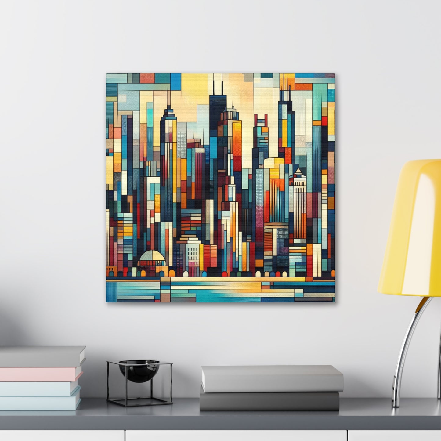 "Vibrant Urban Splendor" - Canvas