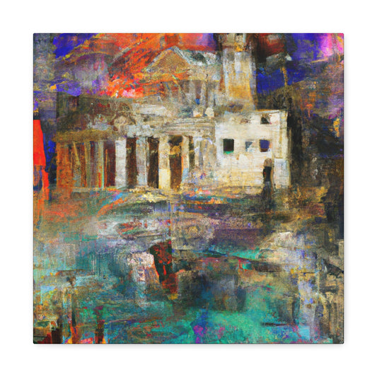 "Victorian Fauvist Scene" - Canvas