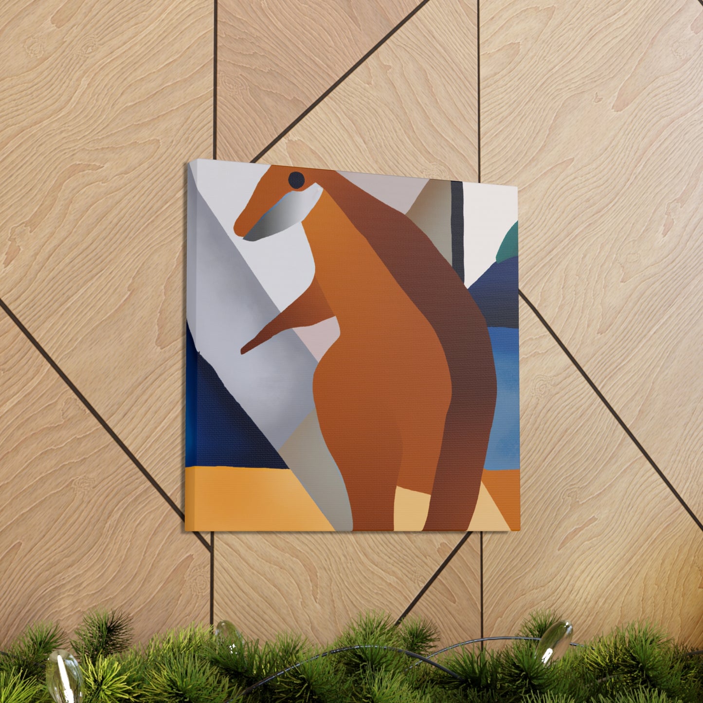 Wallaby in Art Deco - Canvas