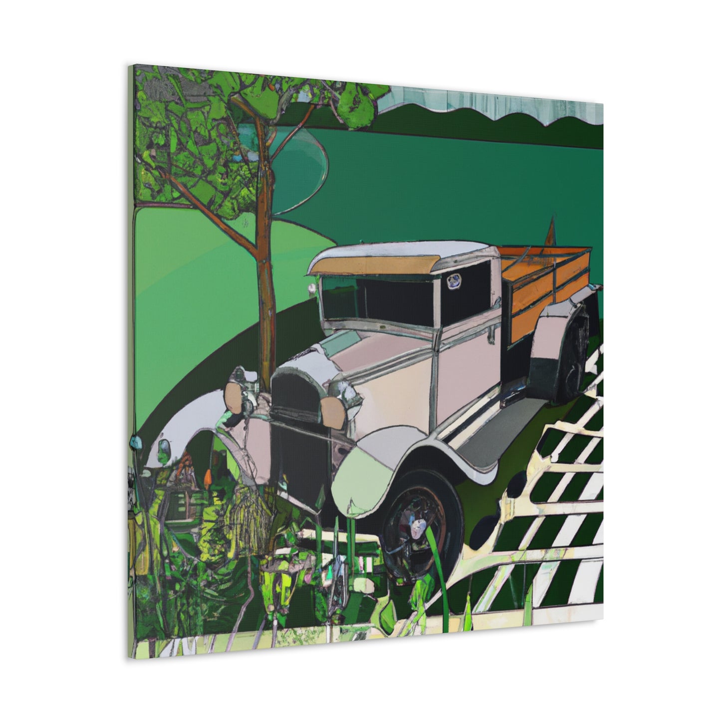 "Rusty Pickup Truck Dream" - Canvas