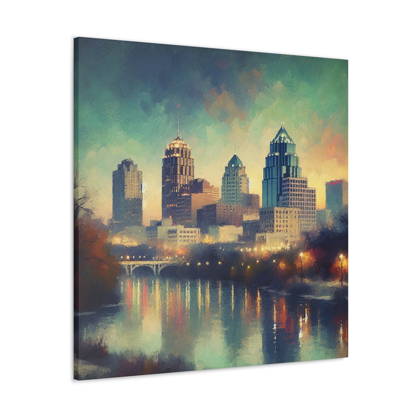 "Vibrant Serenity of San Antonio" - Canvas