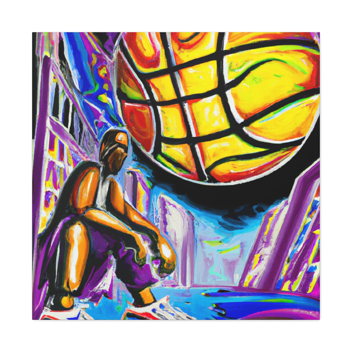 Basketball Court Masterpiece - Canvas