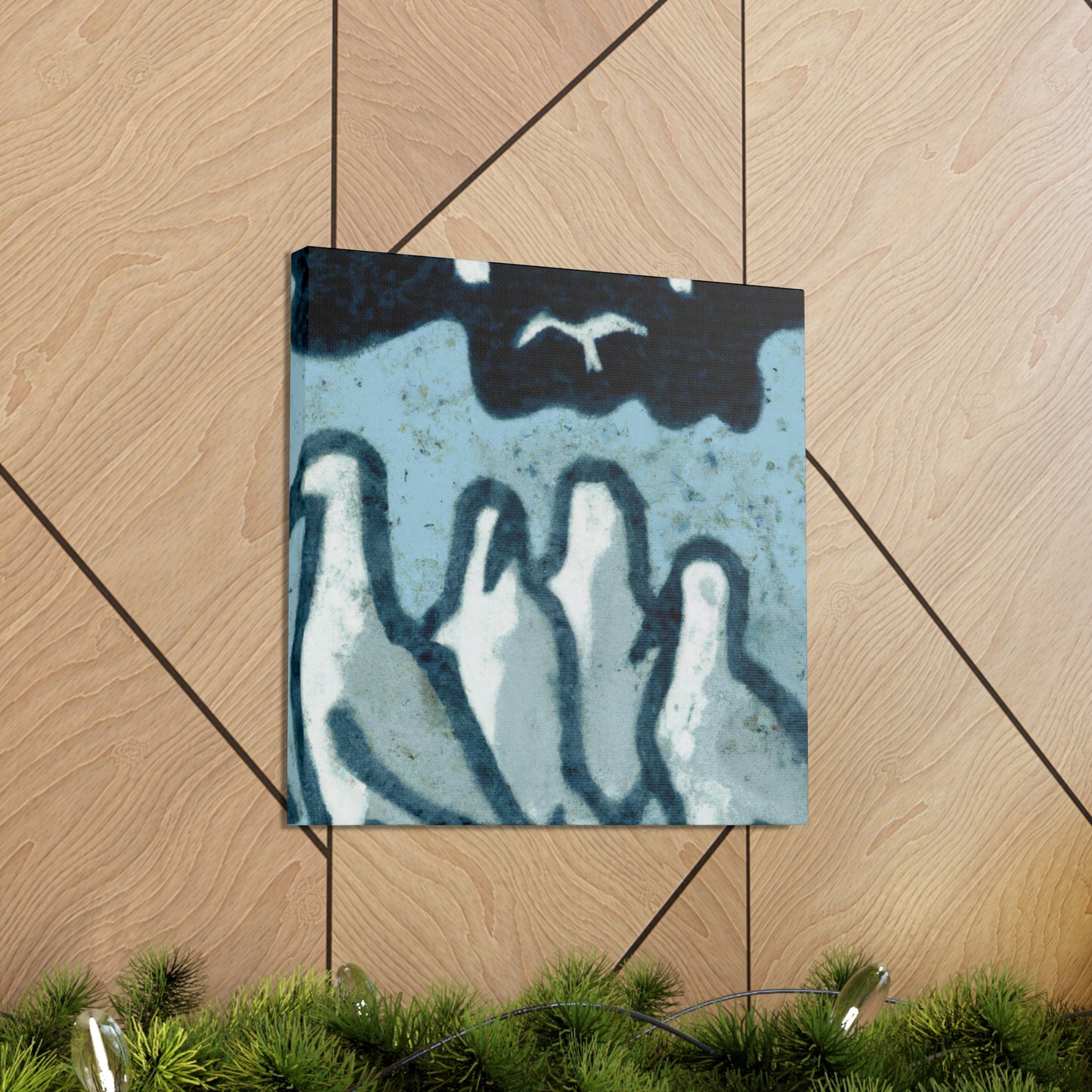 Sea Birds in Flight - Canvas