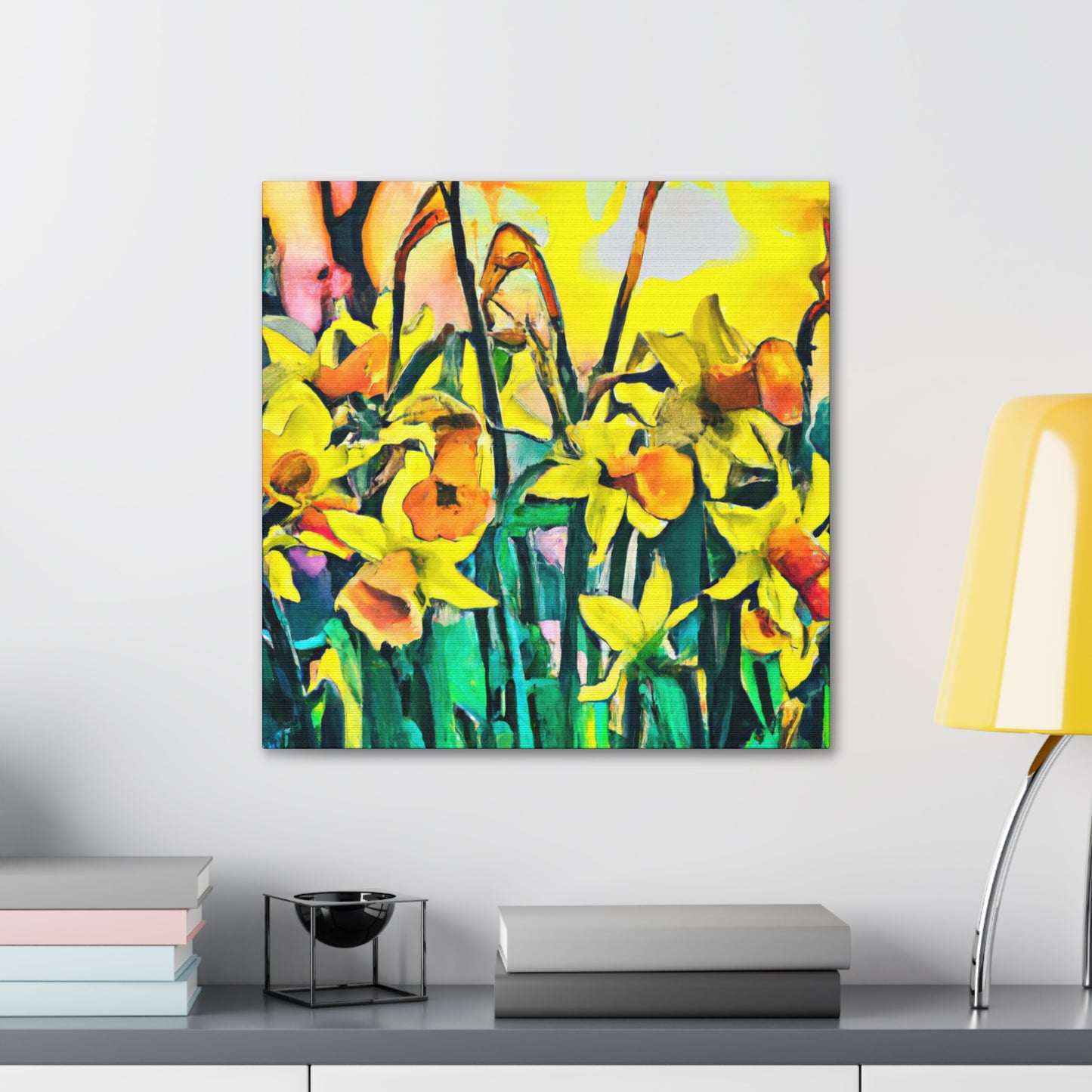 "A Bursting Daffodil" - Canvas