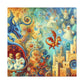 Whimsical Dragon Kingdom - Canvas