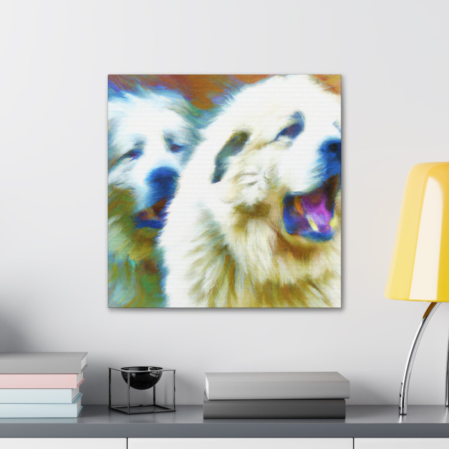 "Great Pyrenees Abstraction" - Canvas