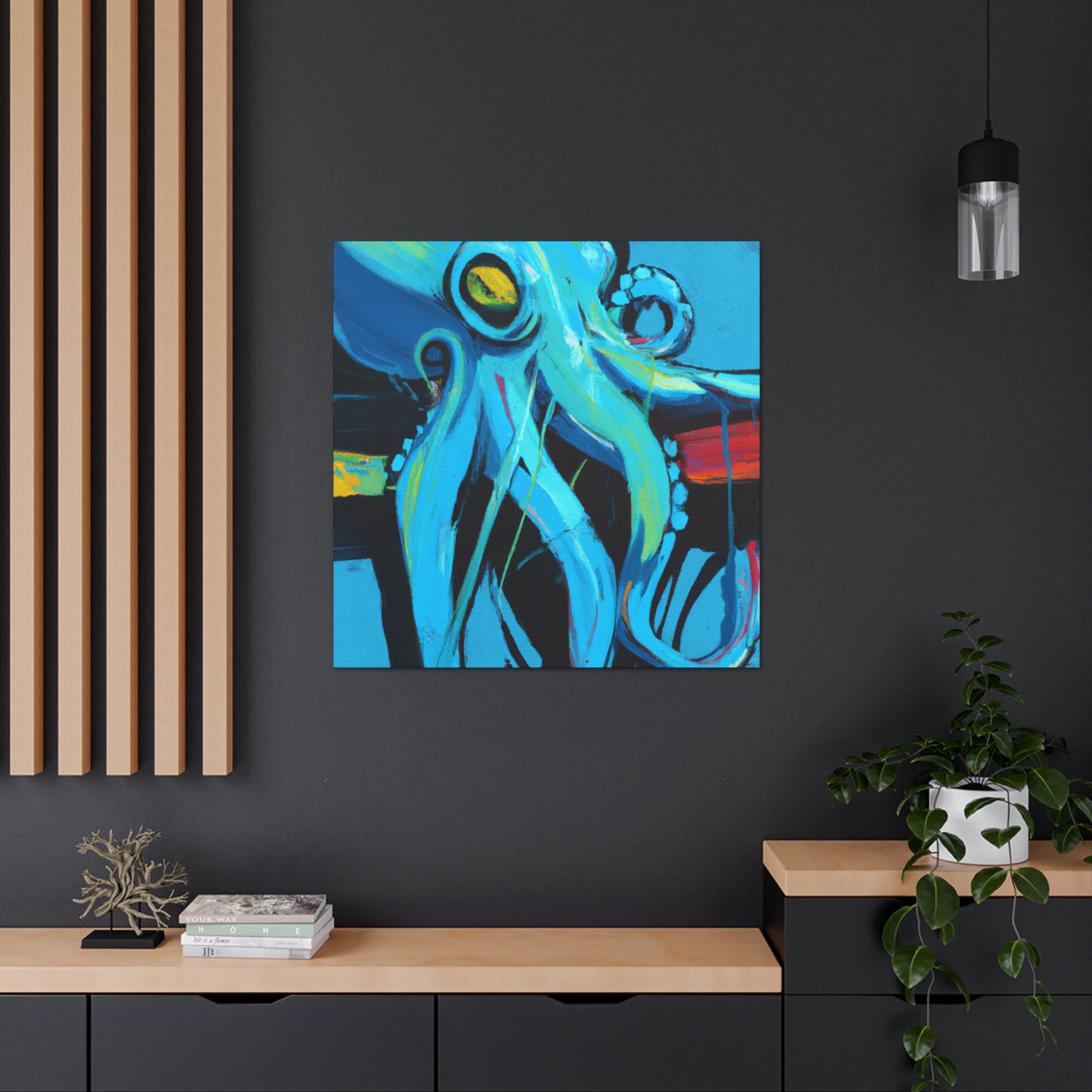 Octopus in Monochrome - Canvas