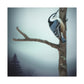 A Nuthatch's Visionary Flight - Canvas