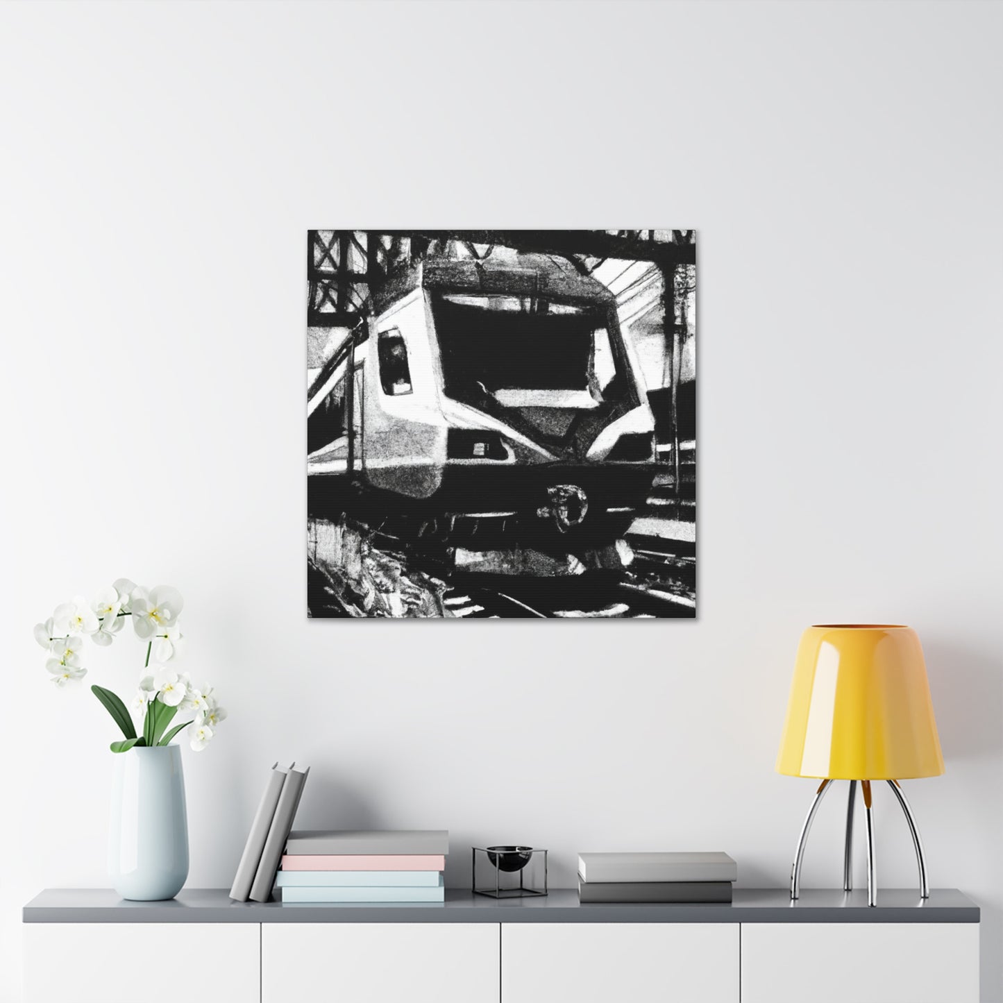 Train in Transition. - Canvas