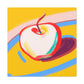 "Apple - Simplified Minimalism" - Canvas