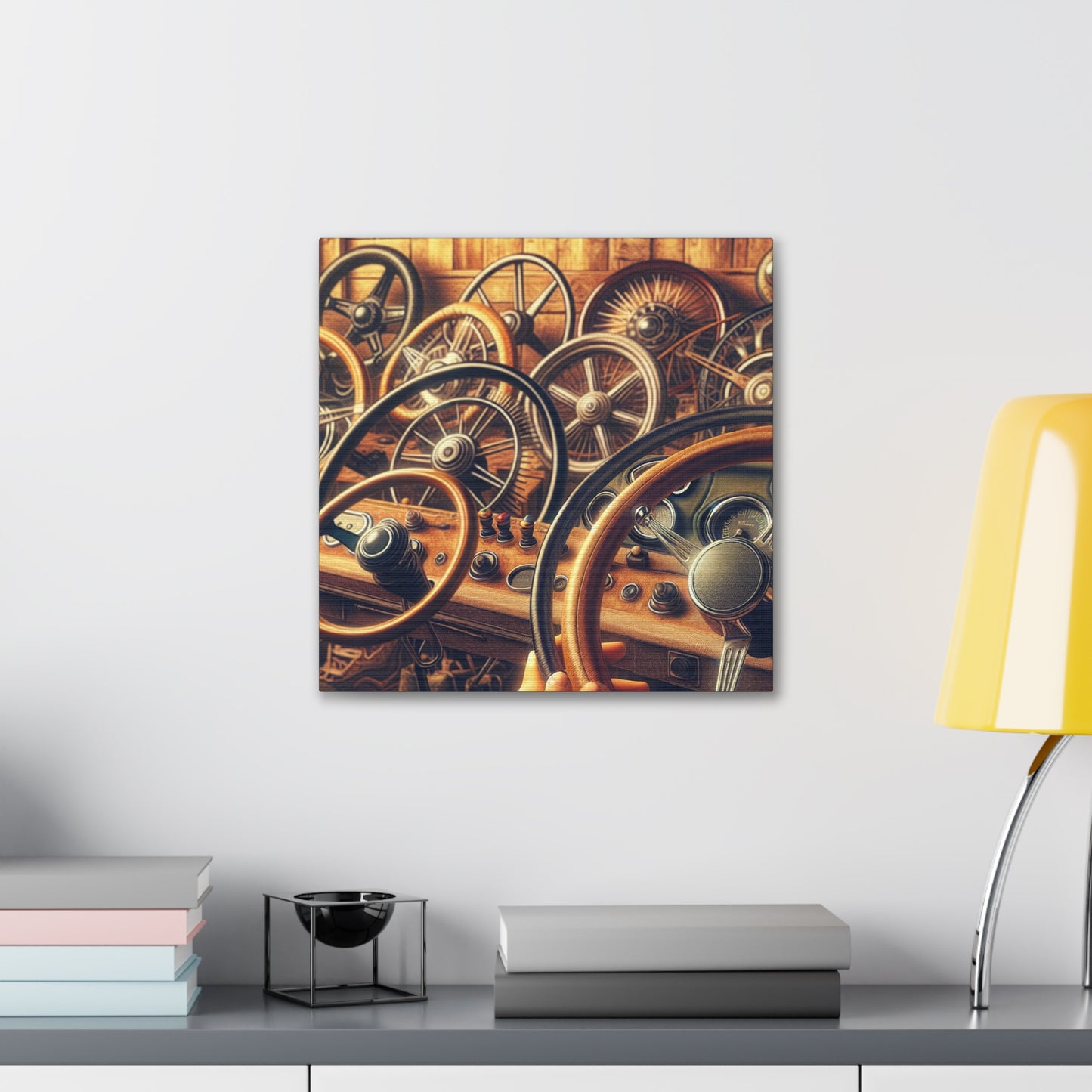 "Wheel Symphony Unveiled" - Canvas