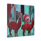 Alpaca Dreamscape Painting - Canvas