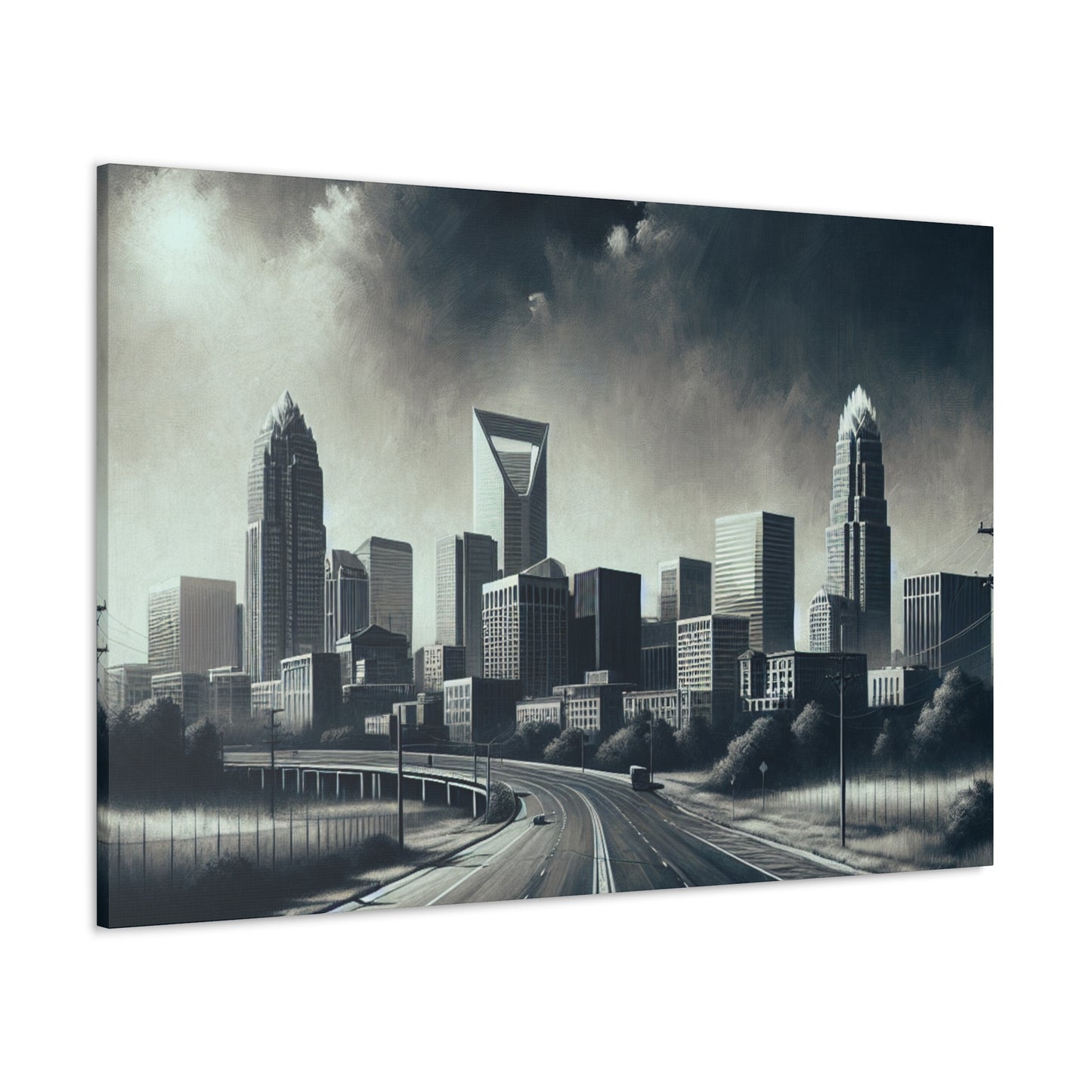 "Urban Symphony in Motion" - Canvas