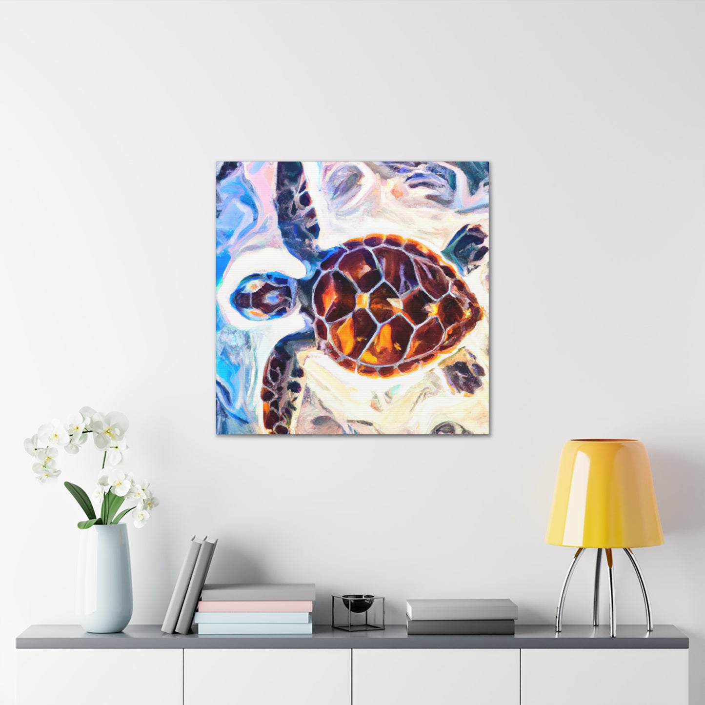 Sea Turtle Reflection - Canvas