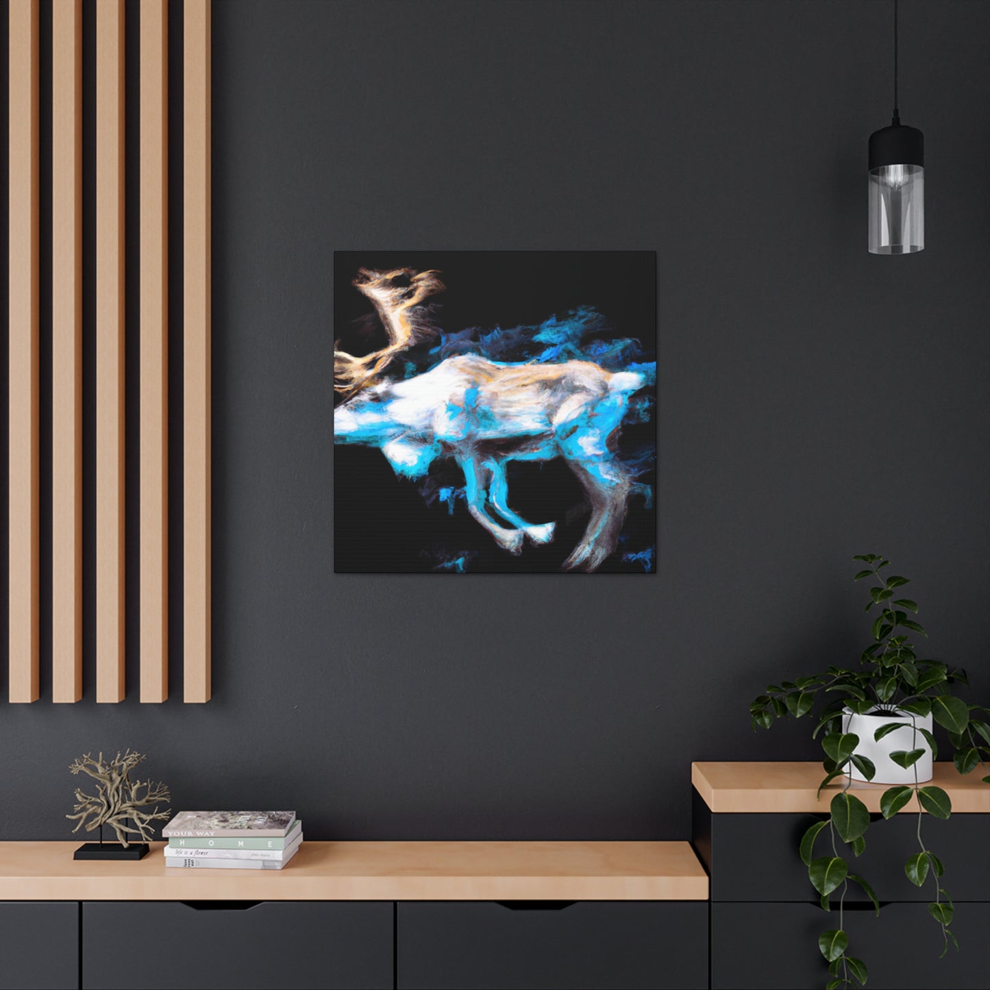 Reindeer in Impressionism - Canvas