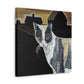 Cat Among Barns - Canvas