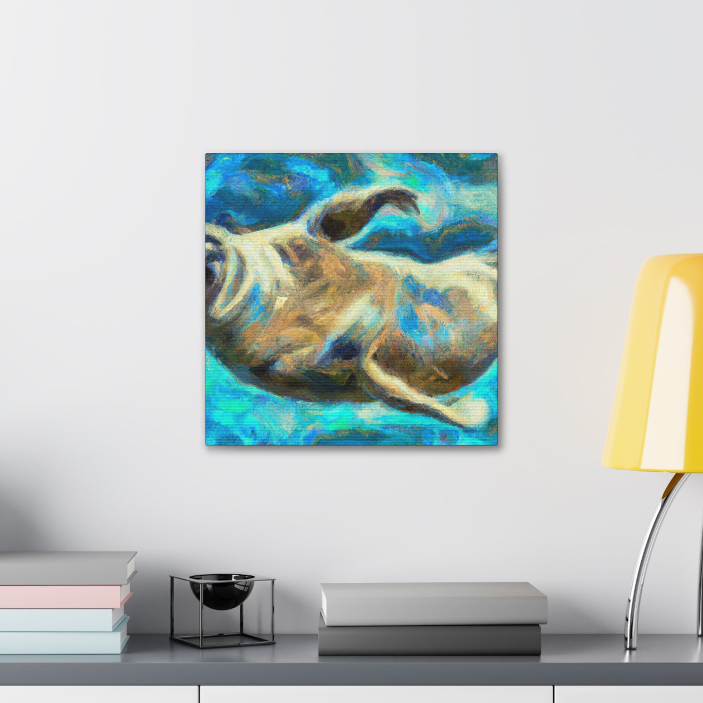 "Seal in the Moonlight" - Canvas