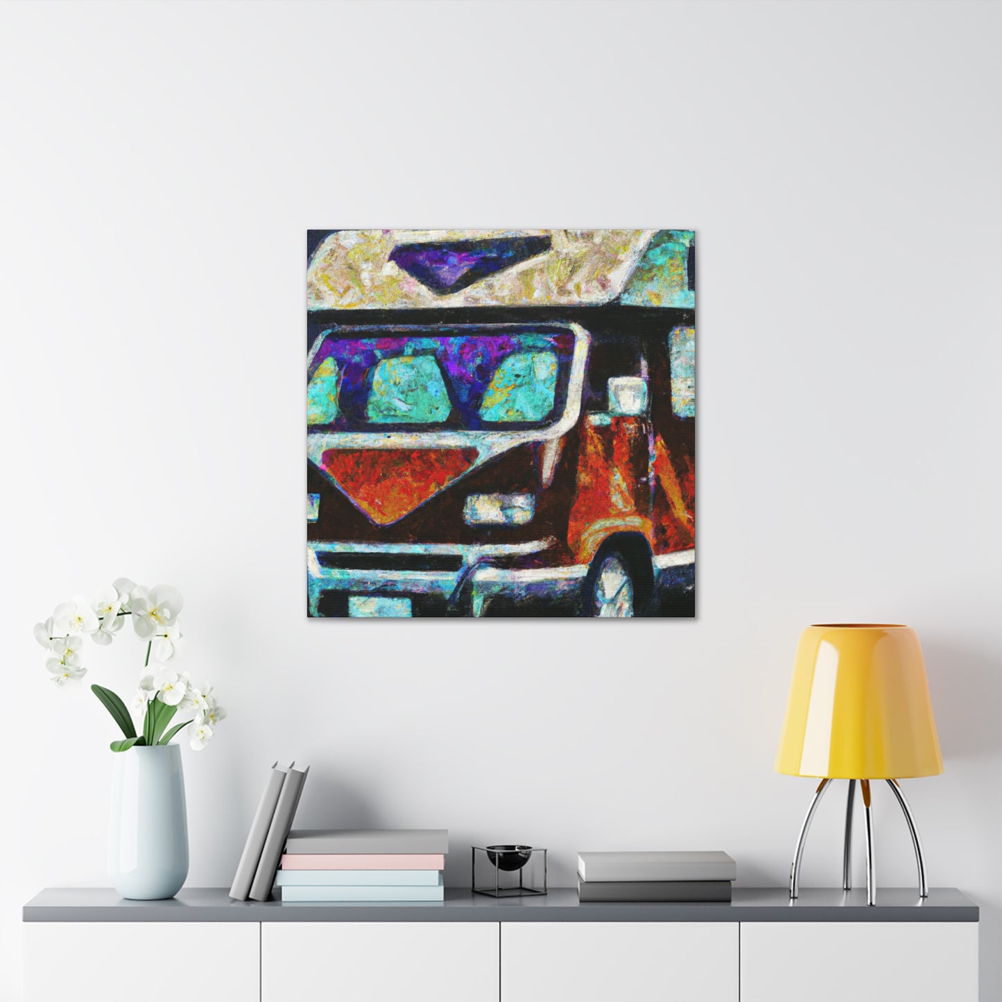 "Camper Van Deco Dream" - Canvas