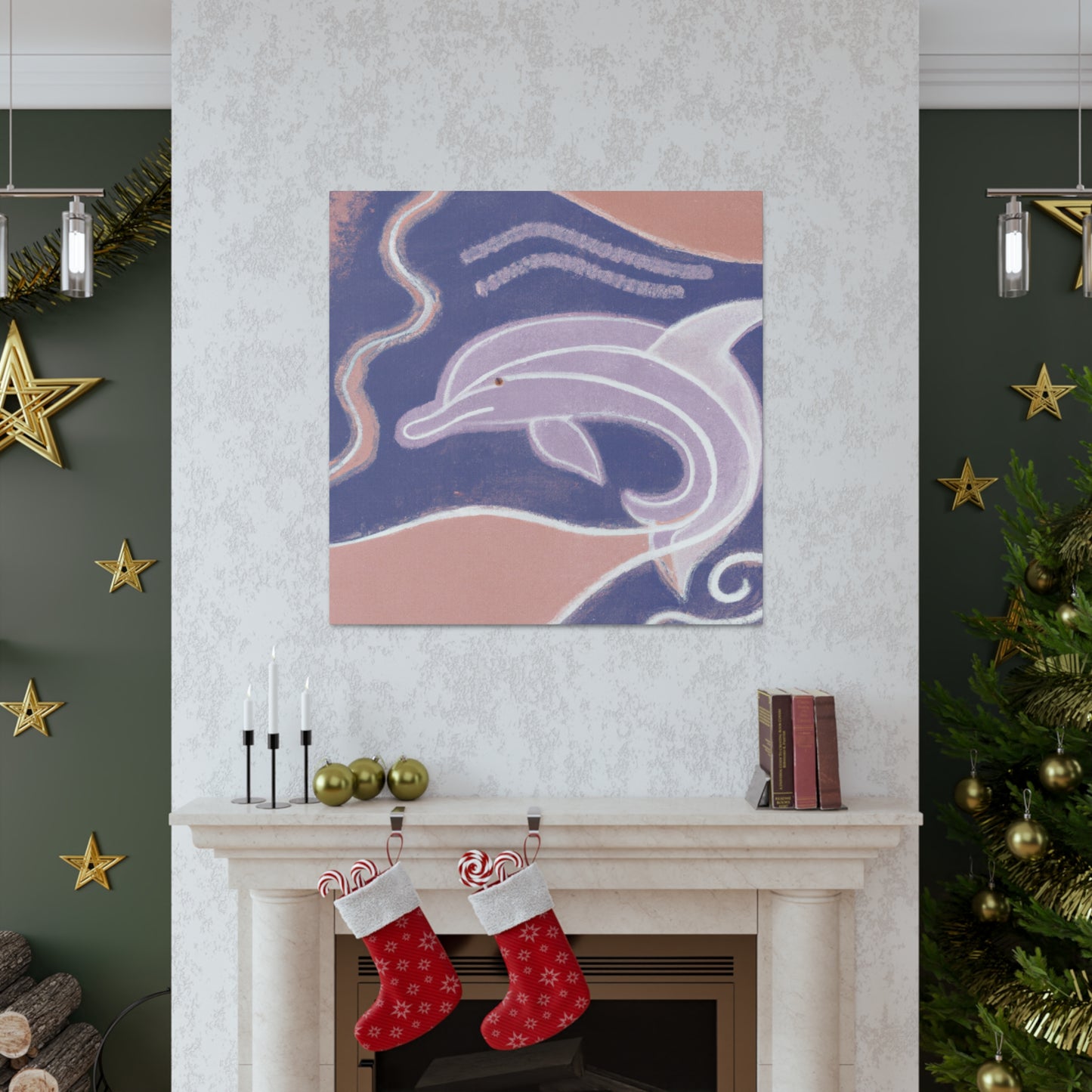 Dolphin Dance Magic - Canvas