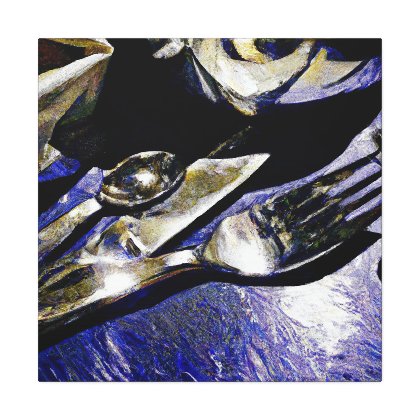 Silverware Impressionism. - Canvas