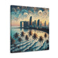 "Sunset Serenity in Miami" - Canvas