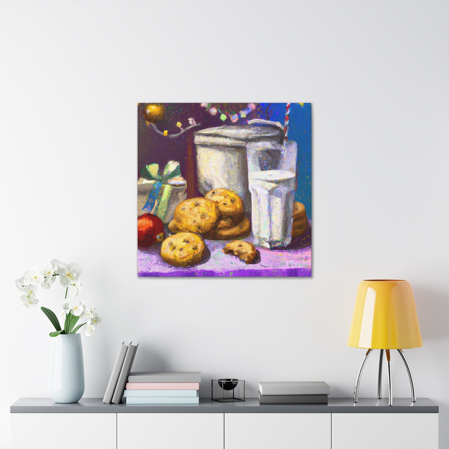 Milk and Cookies Feast - Canvas